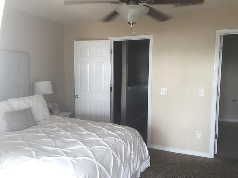 Upstairs, the spacious master bedroom features an en suite bathroom and an additional spacious deck.