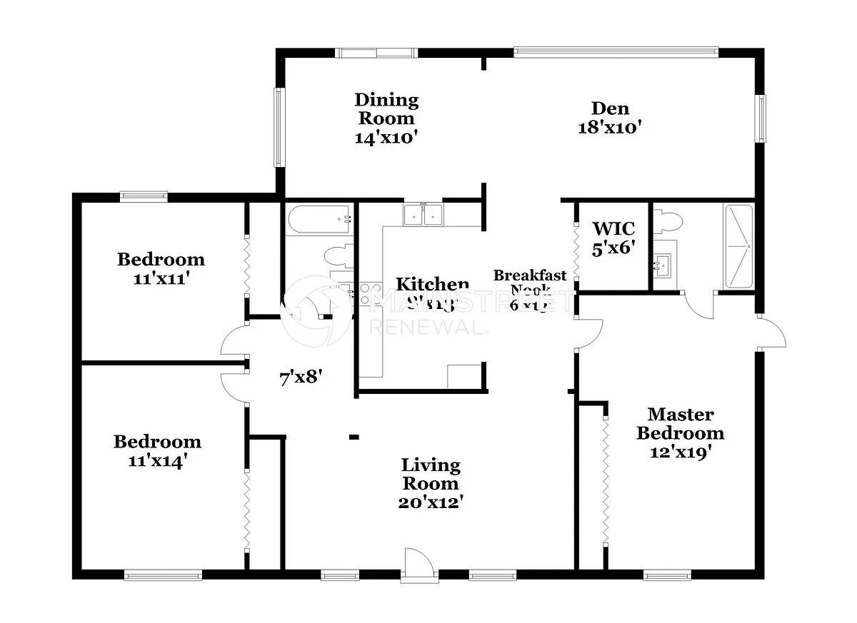 Floor Plan - 3040 Brompton Dr