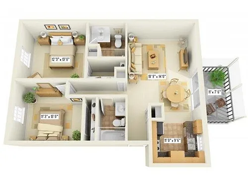 Floor plan B2