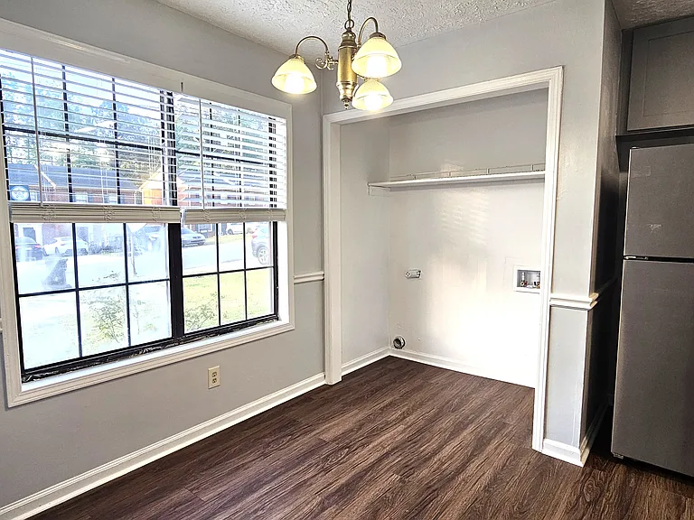 Full-Size Laundry Closet in the Kitchen