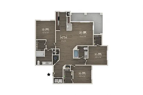 Floor plan C1