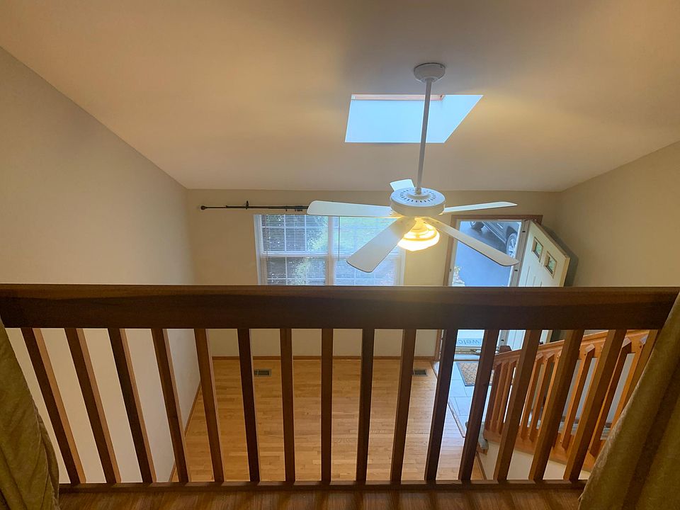 20 foot vaulted ceilings with fan are the views from this oversized loft