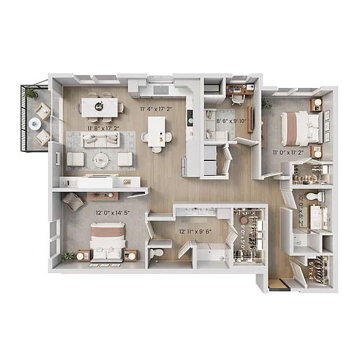 Floor plan Hornbill + Den