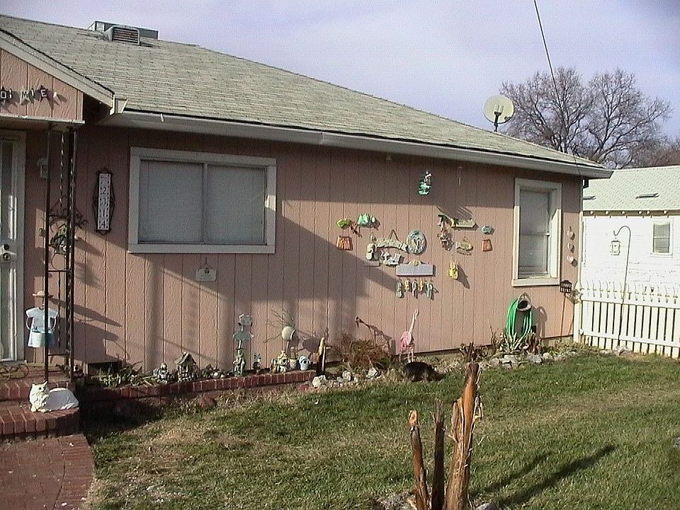 To the right of the front door