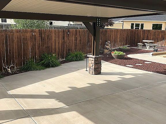 Big patio and gazebo