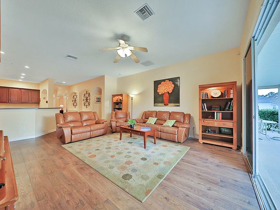 Family room with glass doors