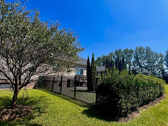 Fenced in patio area