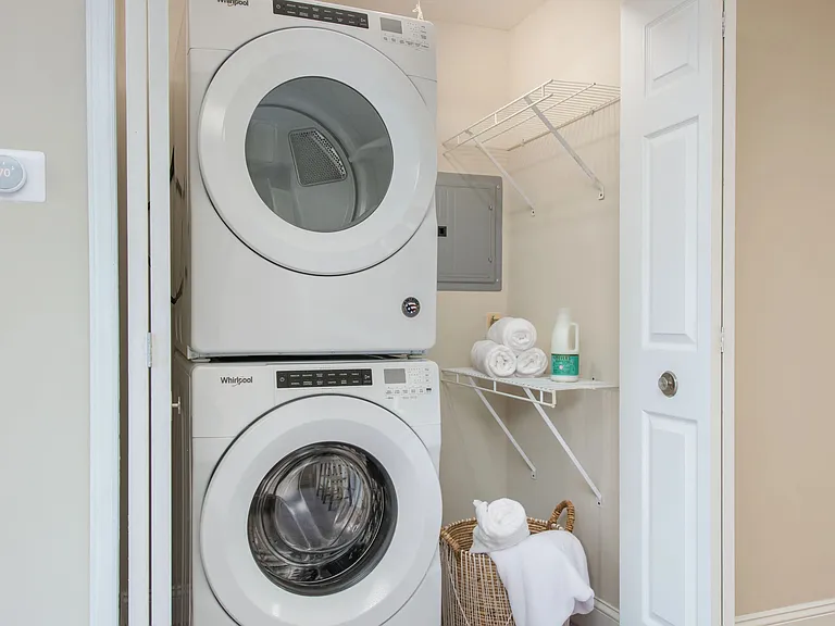 Streamline Your Routine with In-Unit Washer and Dryer (in select units).