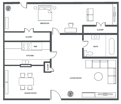 Floor plan 2/1