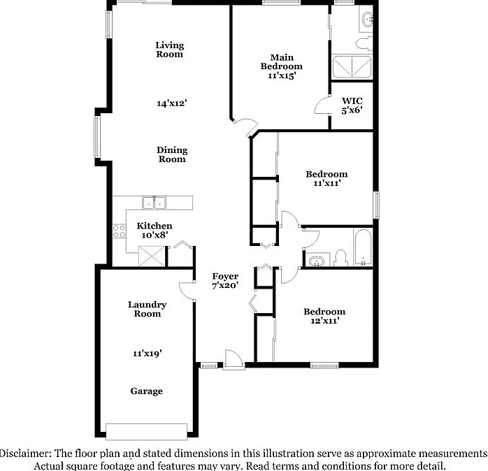 3 bed, 2.0 bath, 1264 sqft, $1,950 — Photo 2