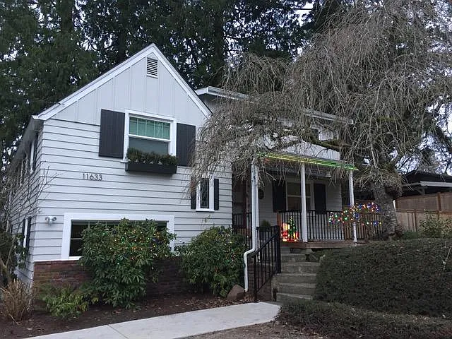 Front entry in the Autumn