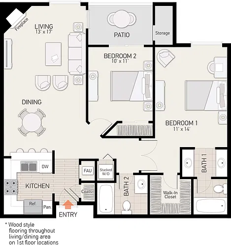 Floor plan Plan K