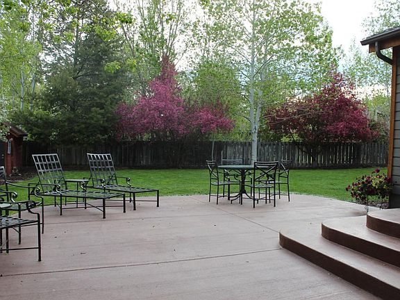 Backyard and Patio in the Spring