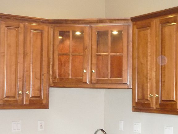 Beautiful wood cabinets