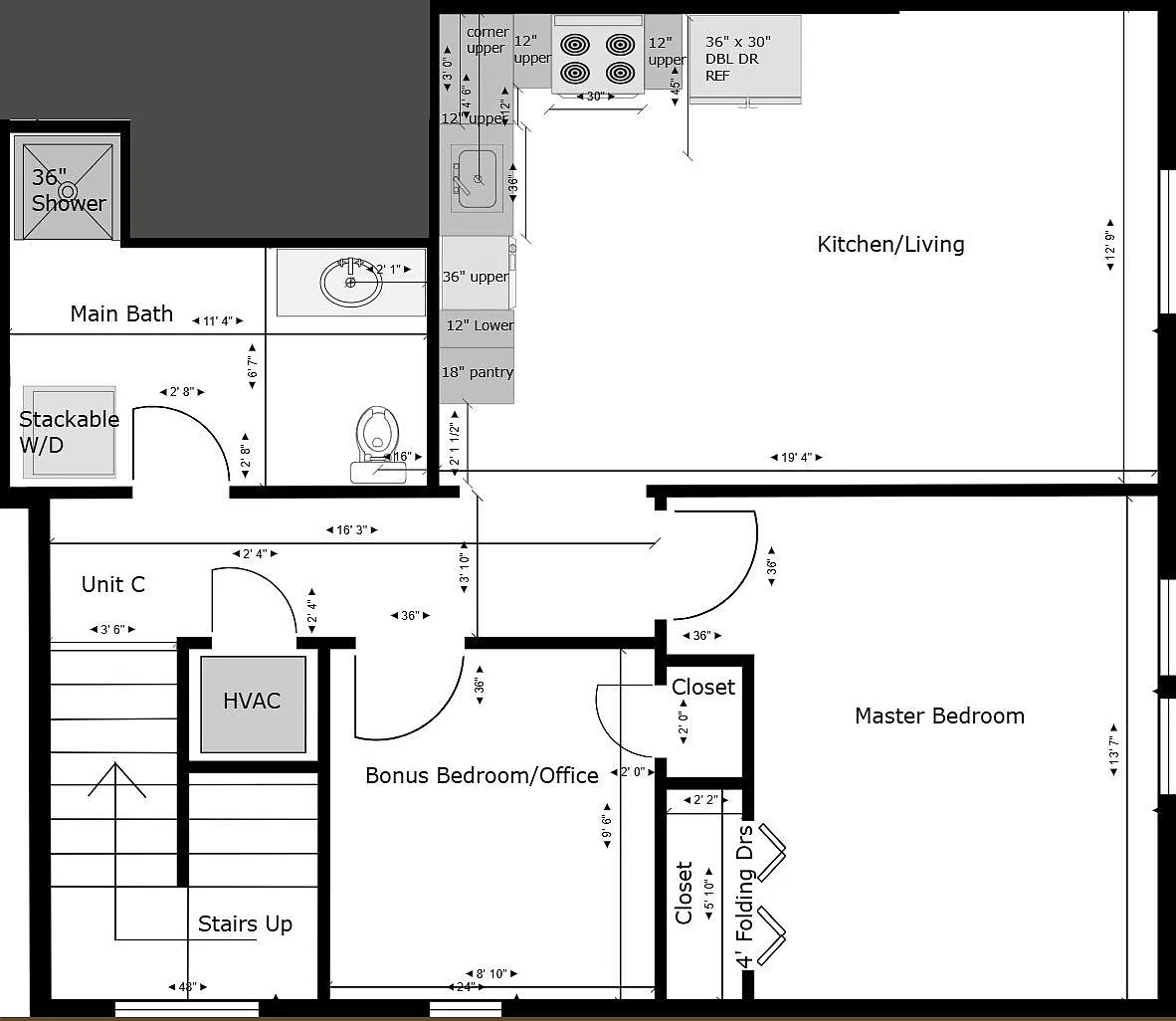 2 bed, 820 sqft, $950 — Photo 1