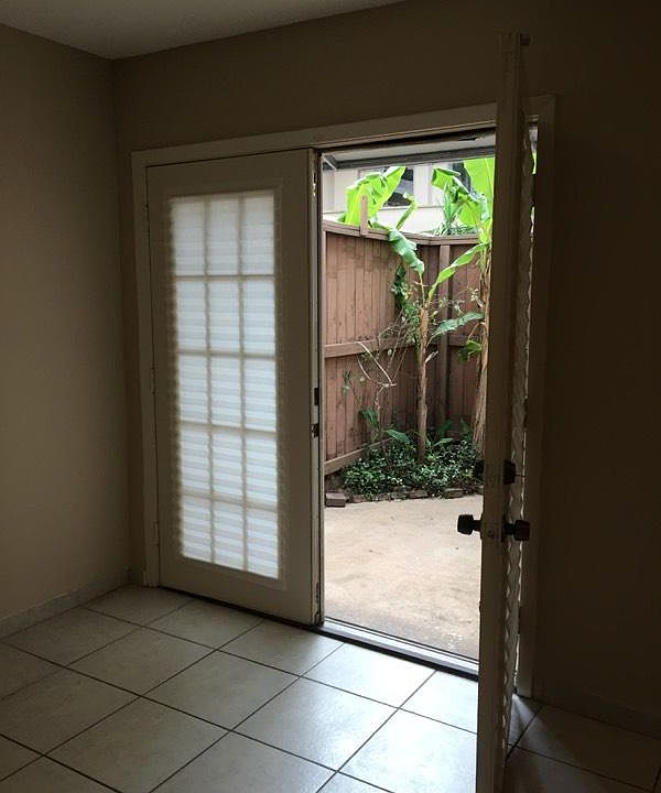 Living room and patio entrance