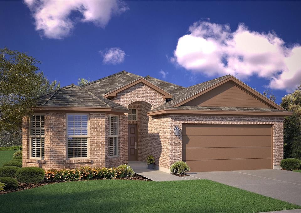Front Elevation - D.R. Horton''s Oxfordfloorplan Elevation A - All Home and community information, including pricing, included features, terms, availability and amenities, are subject to change at any time without notice or obligation. All Drawings, pictures, photographs, video, square footages, floor plans, elevations, features, colors and sizes are approximate for illustration purposes only and will vary from the homes as built.