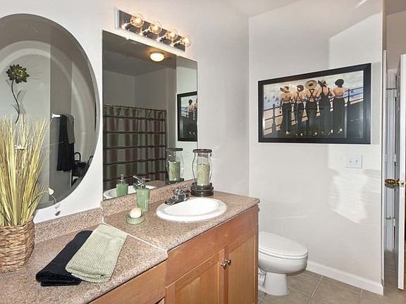 generous counter space in over sized bathroom