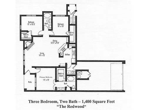 Floor plan Redwood - Upper Level