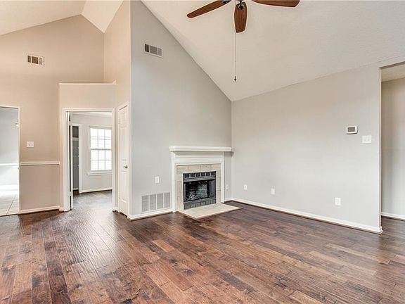 The study is viewed here and is situated between the master and the living room. Wonderful open spaces for entertaining. Freshly painted with designer colors.