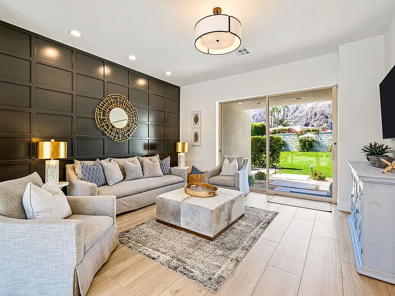 TV room attached to kitchen