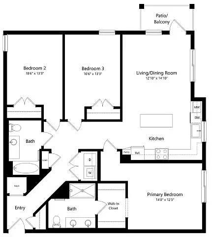 Floor plan C-ANSI