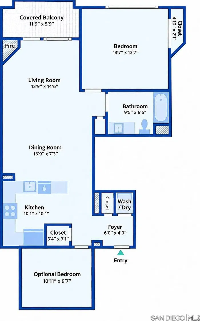 1 bed, 943 sqft, $3,450 — Photo 2