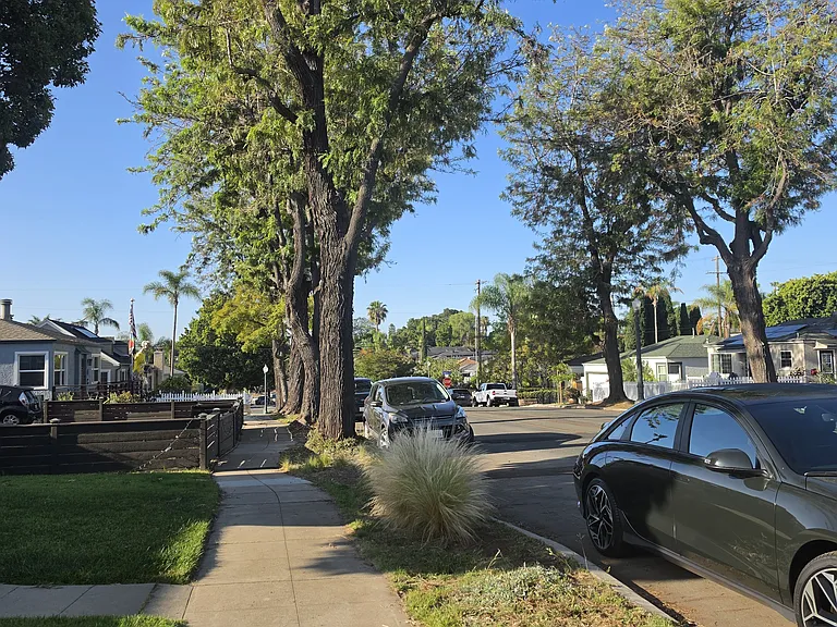 Rolando Blvd looking South.