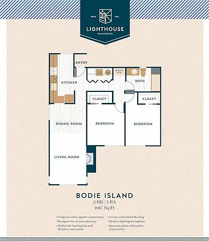 Floor plan Bodie Island