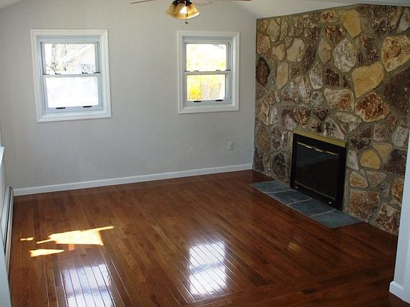 Stone Fireplace in Living Room