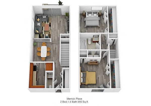 Floor plan The Limestone Townhome