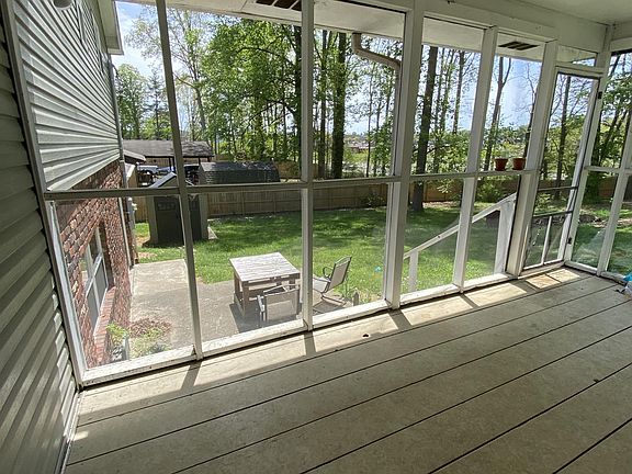 Screened back porch
