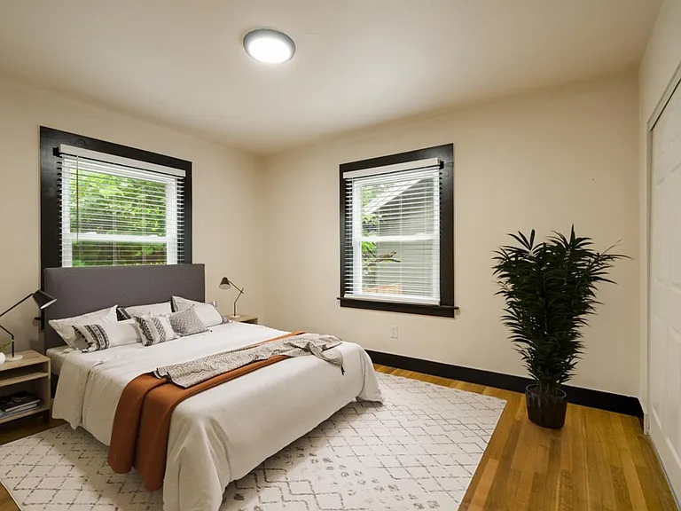 Bedroom 2. This image shows a virtually furnished space. Bedrooms come unfurnished.