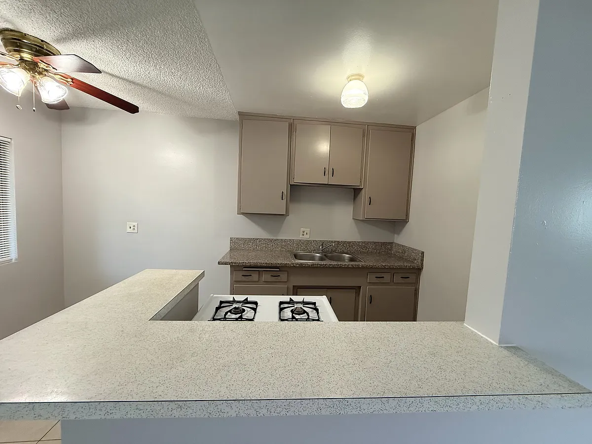 Recently painted kitchen - 9949 Ramona St #12