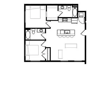 Floor plan 2x2A