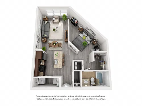 Floor plan A1 - Studio