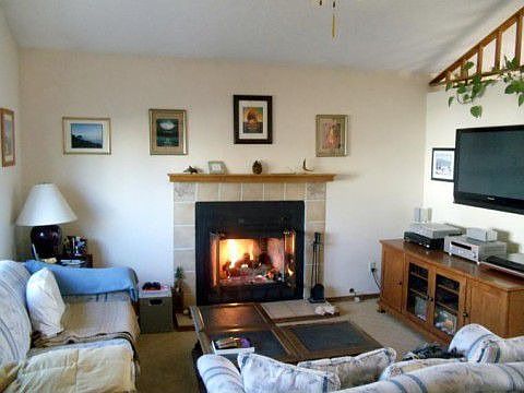 Vaulted Ceilings and Fireplace