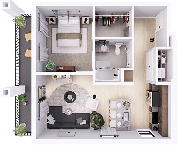 Floor plan 1C