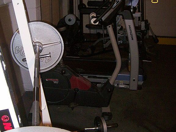 Basement with workout room