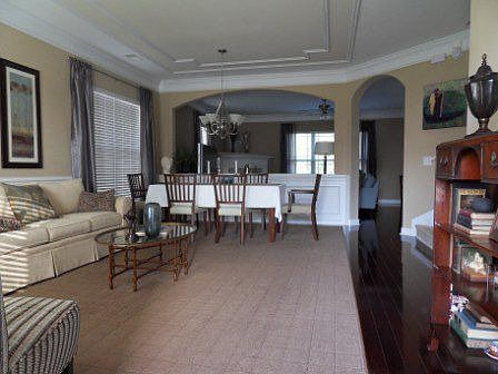 Updates galore--new mahogany hardwood floors, crown molding...