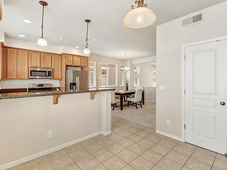 Breakfast Nook/Office with Pantry visible