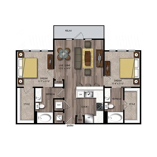 Floor plan B8