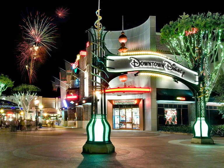 Enjoy the fireworks at Downtown Disney