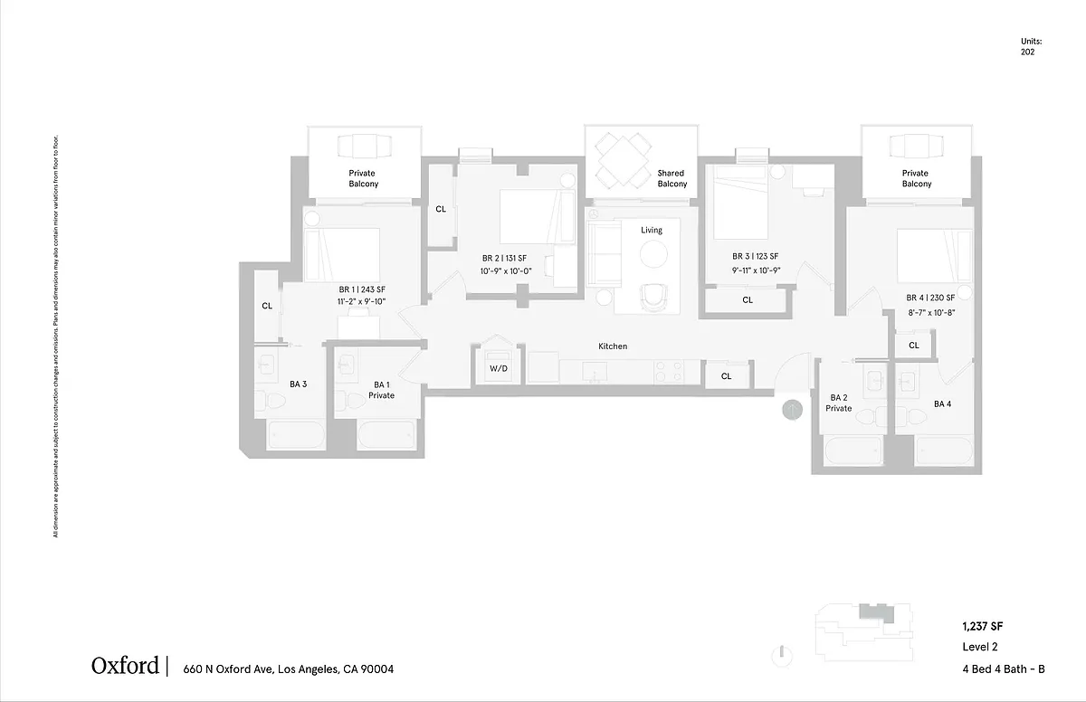 Floor plan 4X4