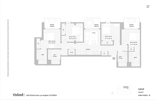 Floor plan 4X4
