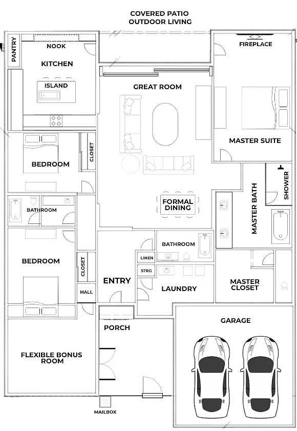 Floor Plan - 4701 E Vernon Ave