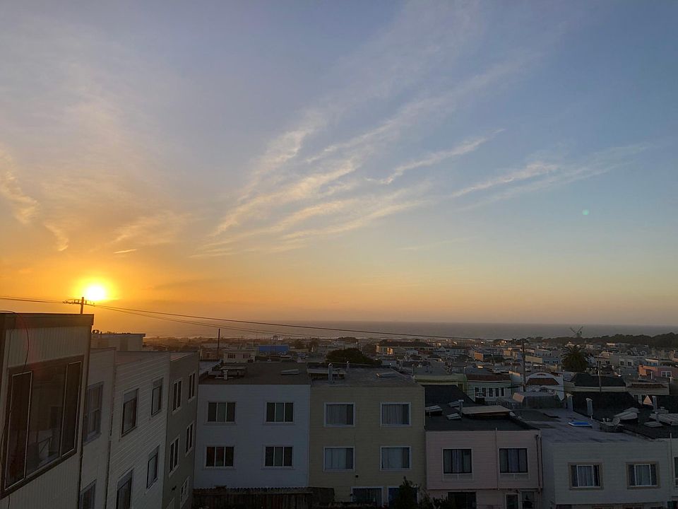 Sunset view from the bedroom