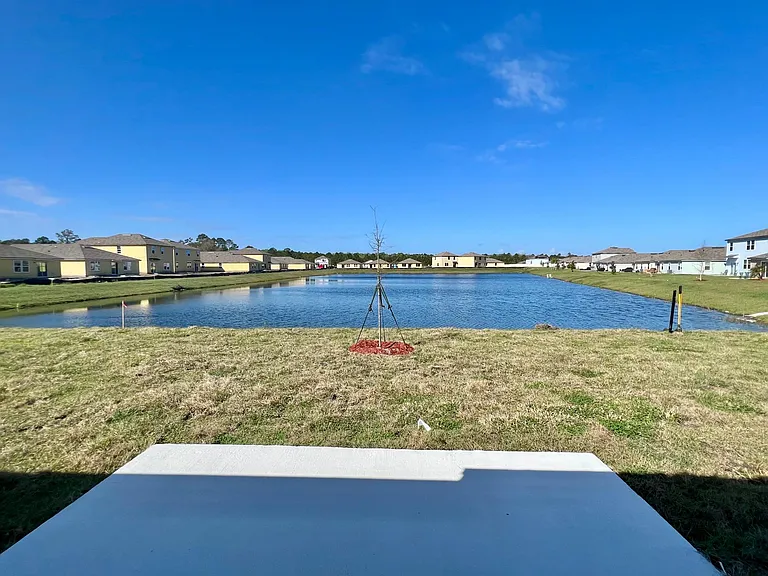 Patio and lake view