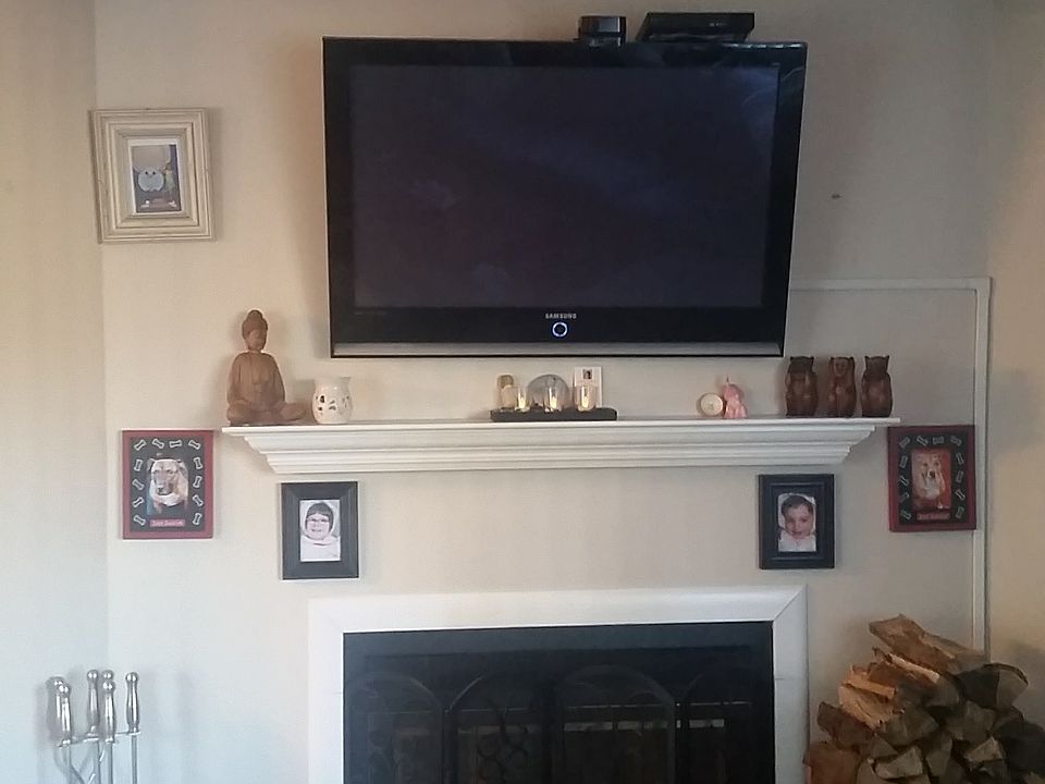 Fireplace in living room