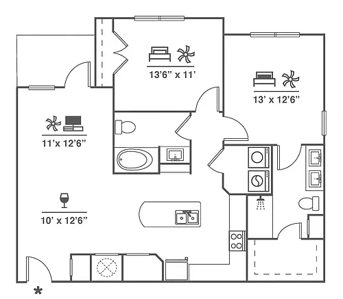Floor plan B2